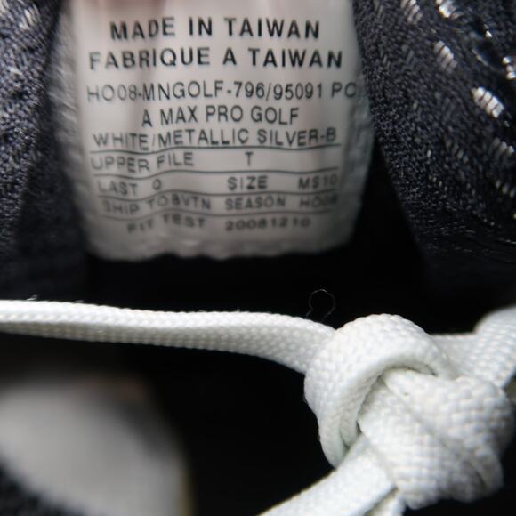 Nike Shoes Mens 10 Air Max Pro Golf Derby Sneaker Sport Active White Black Red - Picture 14 of 16